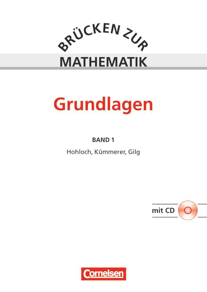 Cover: 9783064558052 | Brücken zur Mathematik. 1 - Grundlagen | Harro Kümmerer | Taschenbuch
