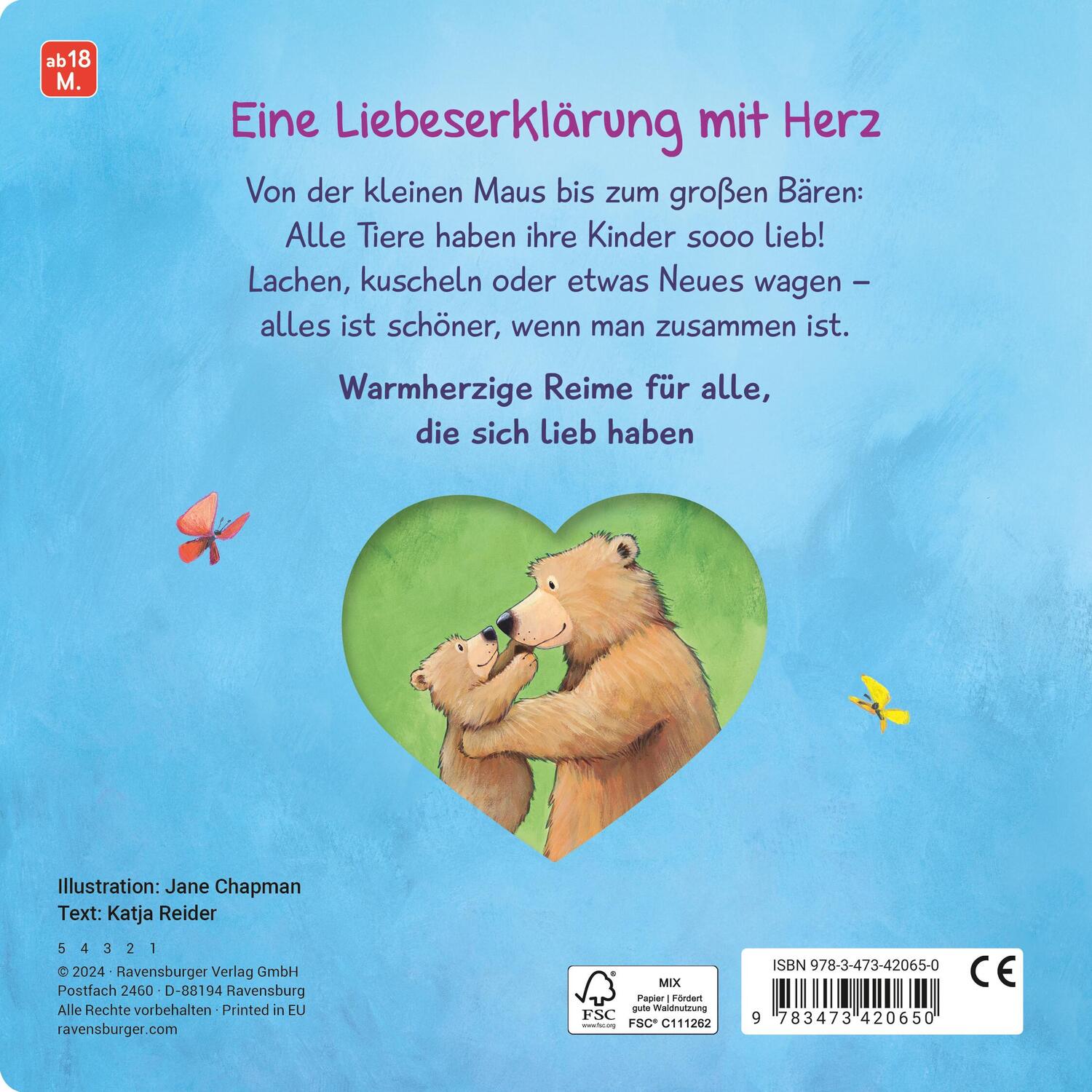 Rückseite: 9783473420650 | Ich hab dich lieb, mein Schatz! | Katja Reider | Buch | 20 S. | 2024