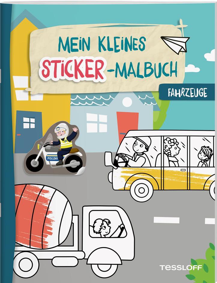 Cover: 9783788646844 | Mein kleines Sticker-Malbuch. Fahrzeuge | Alberta Kiel | Broschüre