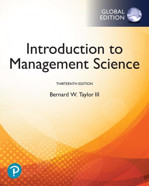 Cover: 9781292263045 | Introduction to Management Science, Global Edition | Bernard Taylor