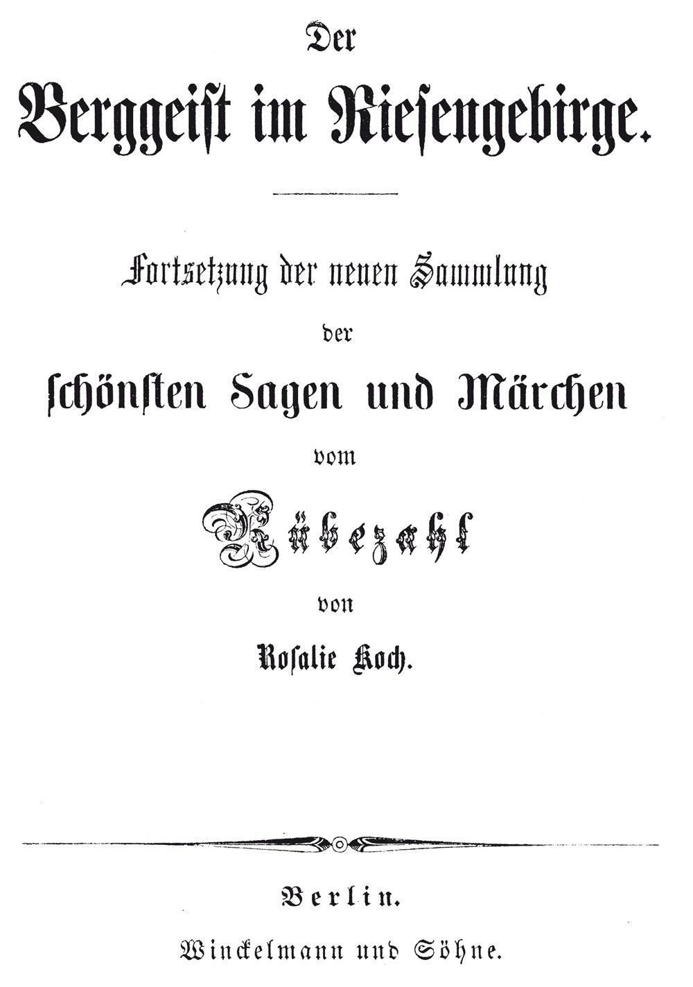 Bild: 9783867772440 | Rübezahl - Berggeist im Riesengebirge 1879 - Band 2 | Rosalie Koch