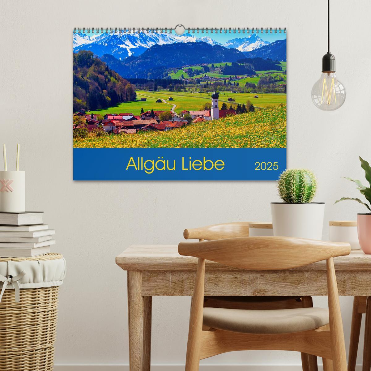 Bild: 9783435065981 | Allgäu Liebe (Wandkalender 2025 DIN A3 quer), CALVENDO Monatskalender