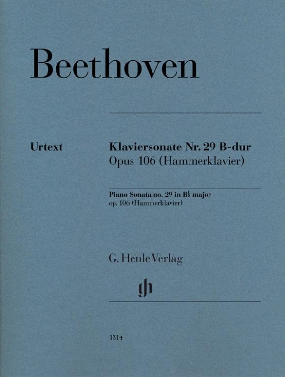 Cover: 9790201813141 | Piano Sonata no. 29 B flat major op. 106 (Hammerklavier) | Beethoven