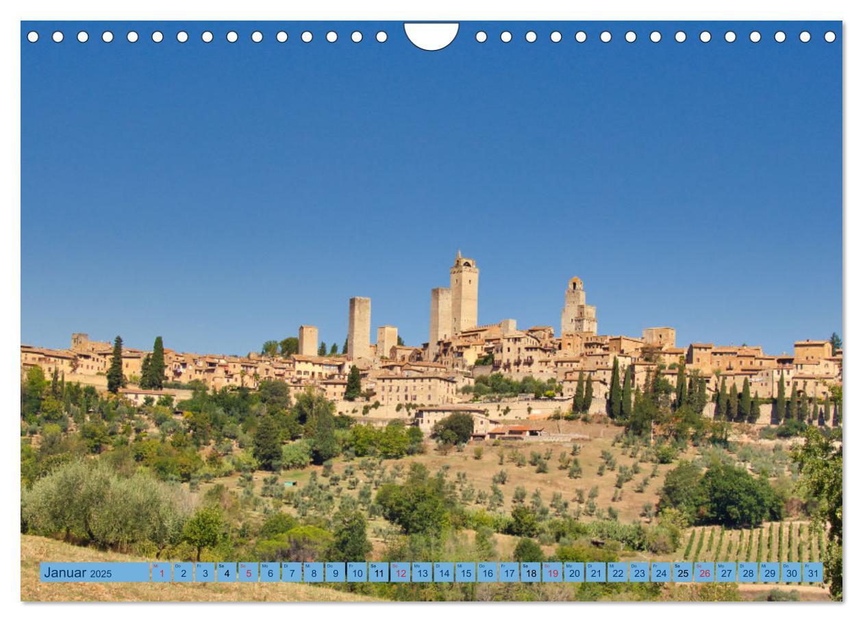 Bild: 9783383921520 | Impressionen aus San Gimignano (Wandkalender 2025 DIN A4 quer),...