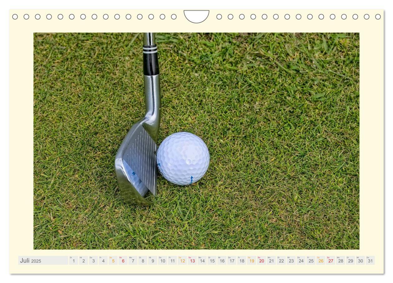 Bild: 9783435582433 | Golf - meine Leidenschaft (Wandkalender 2025 DIN A4 quer), CALVENDO...