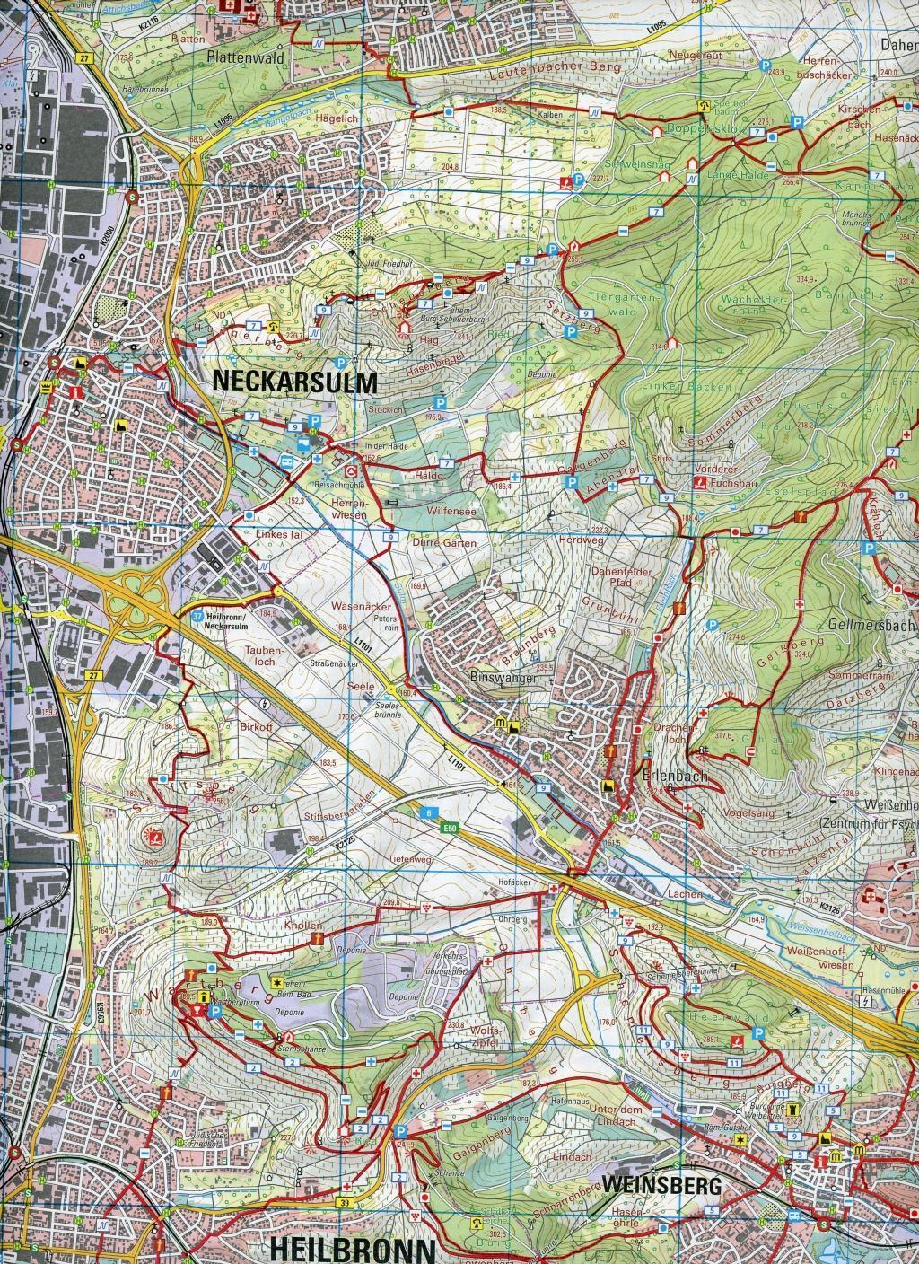 Bild: 9783863984441 | Heilbronn 1:25 000 | Waldenburger Berge, Öhringen | (Land-)Karte