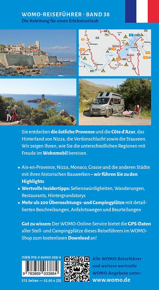 Rückseite: 9783869033884 | Entdeckertouren mit dem Wohnmobil Provence Cote d' Azur Der Osten