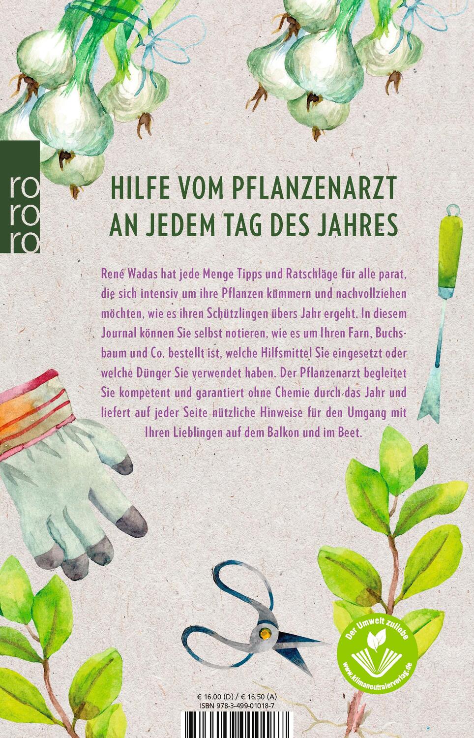 Rückseite: 9783499010187 | Mit dem Pflanzenarzt durchs Gartenjahr | René Wadas | Taschenbuch