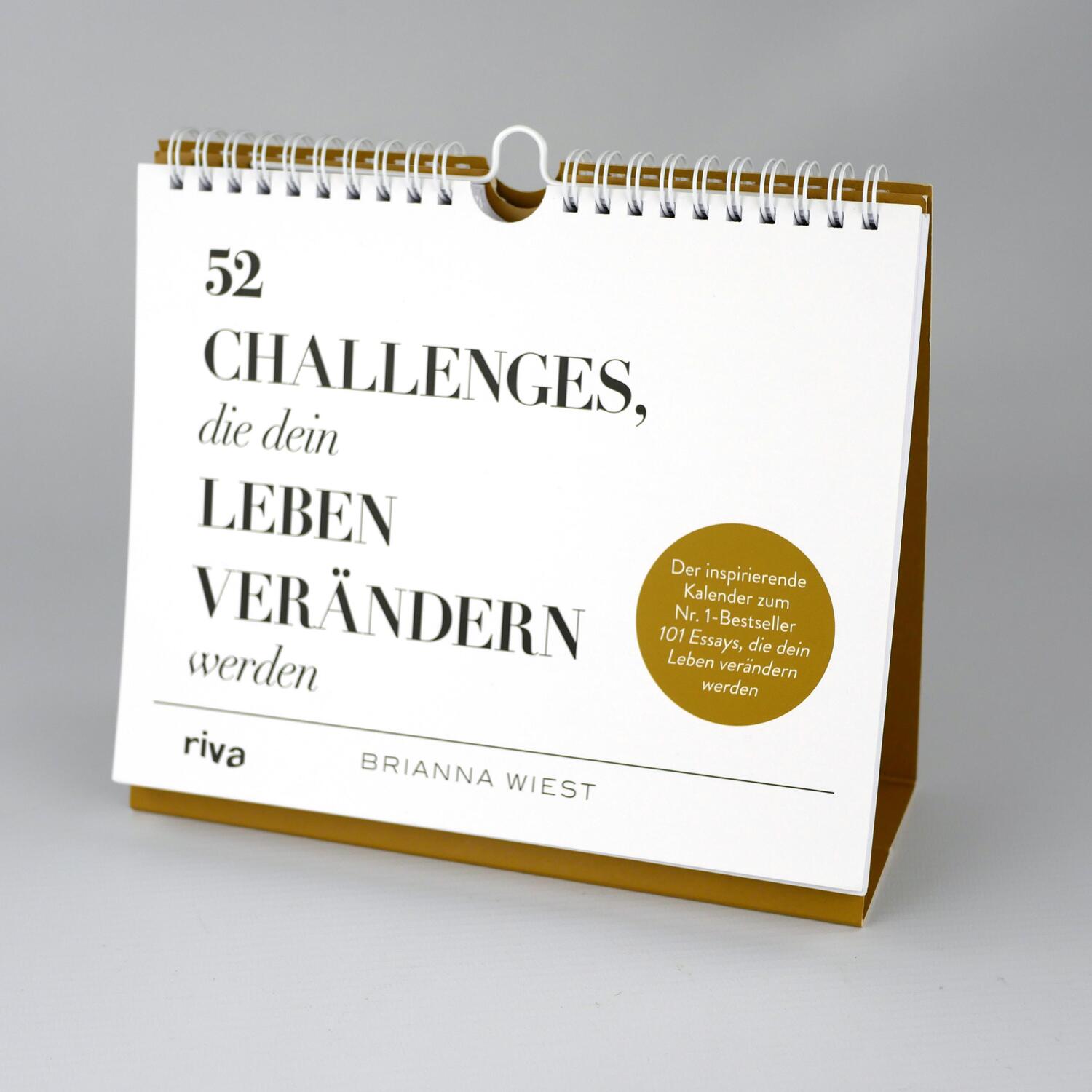 Bild: 9783742324498 | 52 Challenges, die dein Leben verändern werden | Brianna Wiest | 54 S.