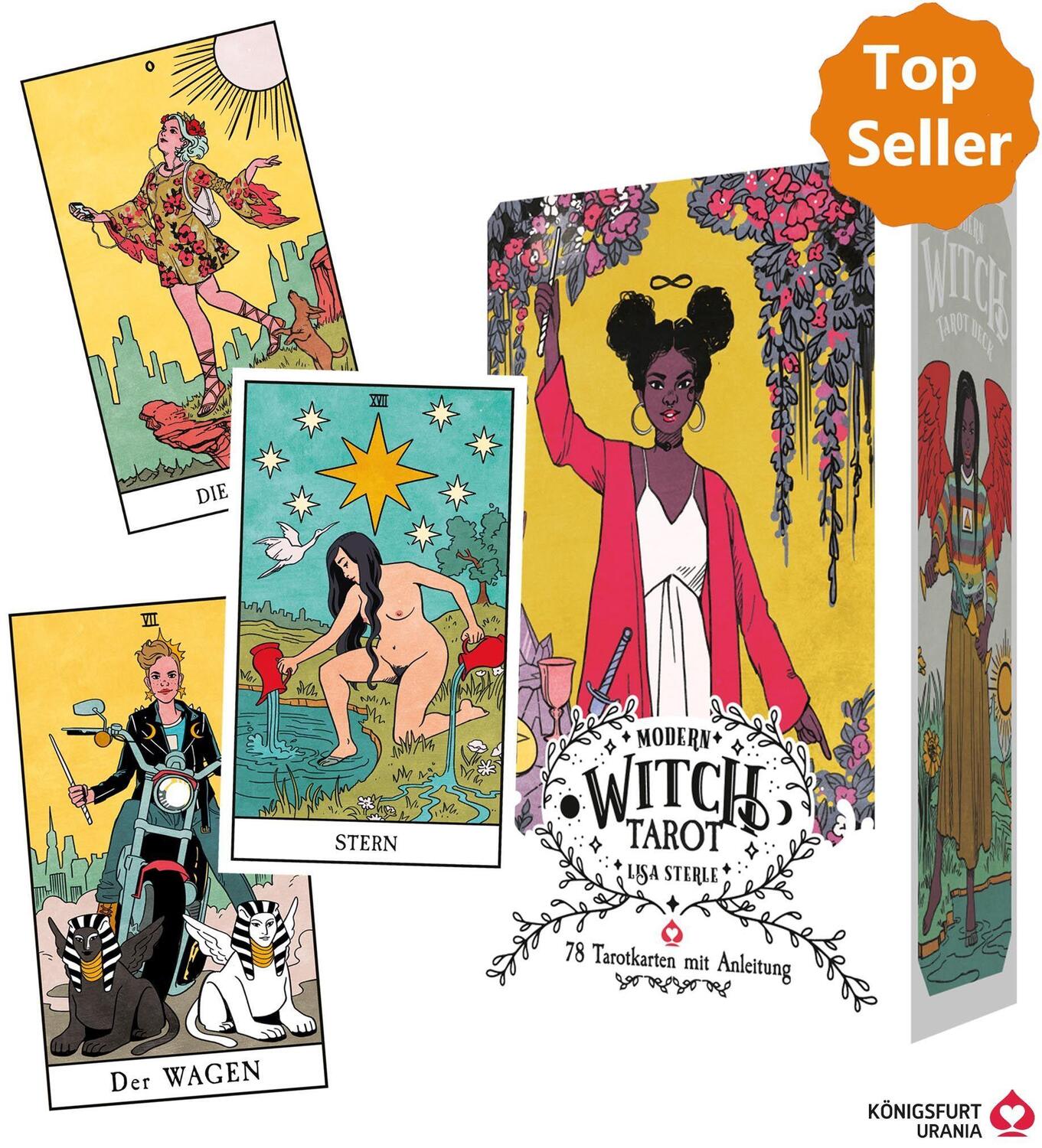 Cover: 9783868265576 | Modern Witch Tarot (Deutsch) | 78 Tarotkarten mit Anleitung | Sterle