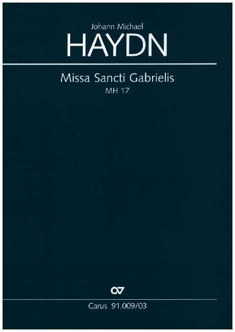 Cover: 9790007094713 | Missa Sancti Gabrielis, Klavierauszug | Michael Haydn | Klavierauszug