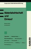 Cover: 9783409135290 | Materialwirtschaft und Einkauf | Manfred Lensing | Taschenbuch | 1995