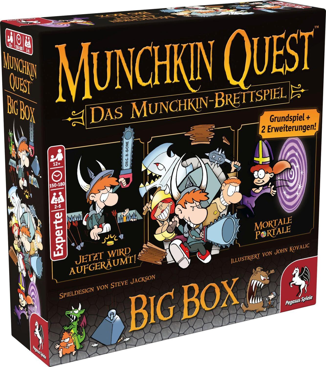 Cover: 4250231714092 | Munchkin Quest: Das Brettspiel, 2. Edition | Spiel | 51953G | Deutsch