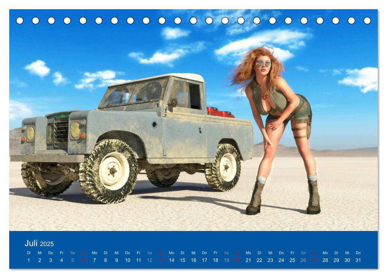 Bild: 9783435063482 | Freche Frauen und heiße Kisten (Tischkalender 2025 DIN A5 quer),...