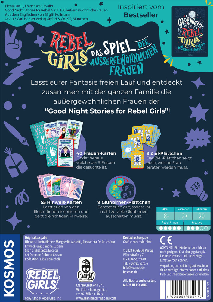 Bild: 4002051682477 | Rebel Girls | Spiel | 682477 | Deutsch | 2022 | Kosmos Spiele