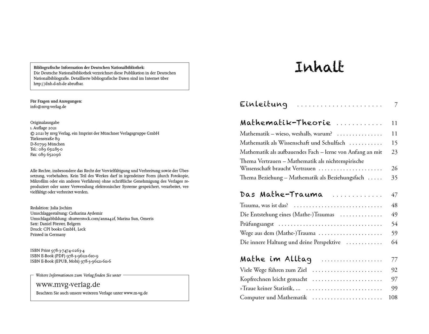 Bild: 9783747402634 | Mathe ohne Angst | Georg Burkhardt | Taschenbuch | 192 S. | Deutsch