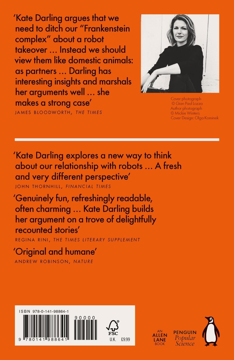 Rückseite: 9780141988641 | The New Breed | How to Think About Robots | Kate Darling | Taschenbuch