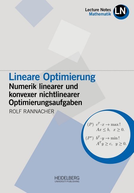 Cover: 9783947732050 | Lineare Optimierung | Rolf Rannacher | Taschenbuch | Deutsch