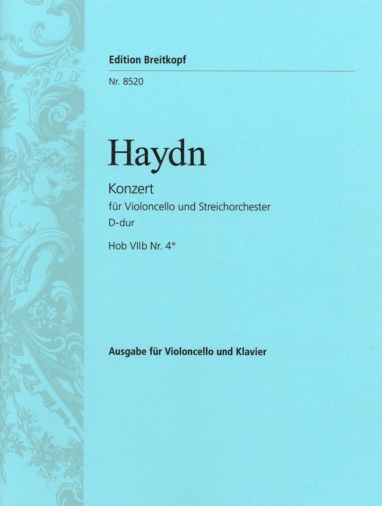 Cover: 9790004178126 | Violoncellokonzert D VIIb:4 | Violoncello und Klavier | Joseph Haydn