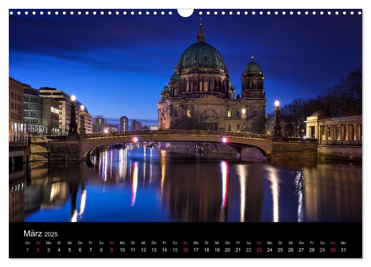 Bild: 9783435566099 | Berlin zwischen Tag und Nacht (Wandkalender 2025 DIN A3 quer),...