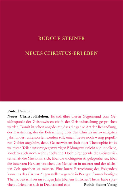 Cover: 9783727406935 | Neues Christus-Erleben | Rudolf Steiner | Buch | Deutsch | 2015