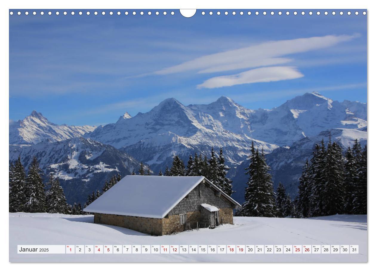 Bild: 9783435350490 | Bergblicke der Schweiz (Wandkalender 2025 DIN A3 quer), CALVENDO...