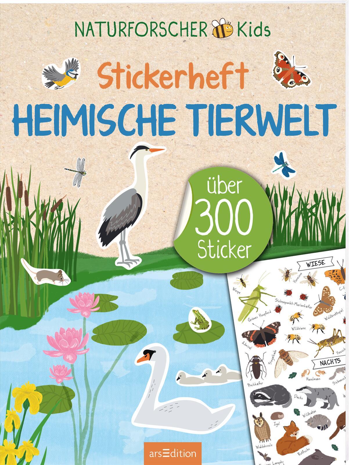 Cover: 9783845860817 | Naturforscher-Kids - Stickerheft Heimische Tierwelt | Über 300 Sticker