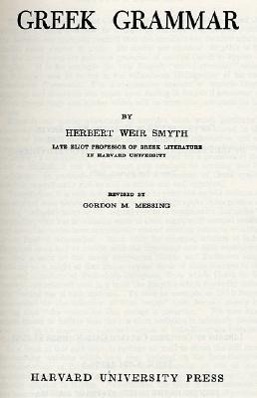 Cover: 9780674362505 | Greek Grammar | Herbert Weir Smyth | Buch | Englisch