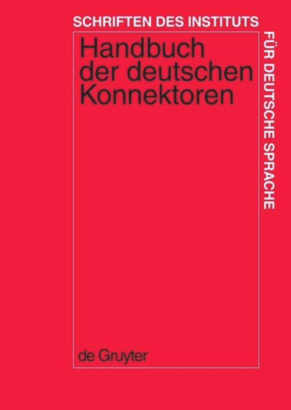 Cover: 9783110174595 | Handbuch der deutschen Konnektoren 1 | Renate Pasch (u. a.) | Buch