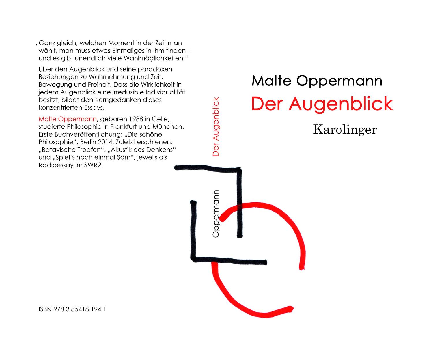 Cover: 9783854181941 | Der Augenblick | Malte Oppermann | Buch | Deutsch | 2020