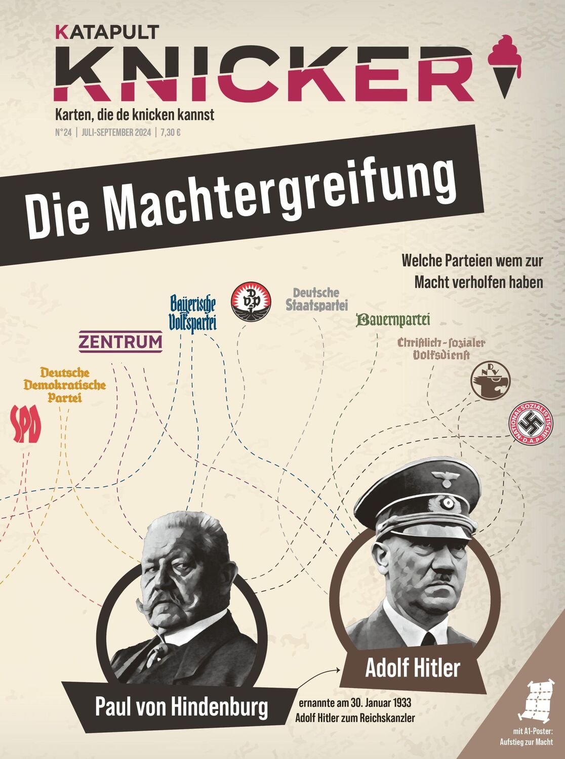 Cover: 9783948923938 | KNICKER Ausgabe 24 | Die Machtergreifung | Katapult | Broschüre | 2024