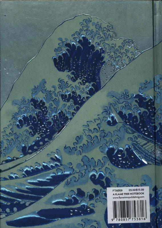 Rückseite: 9780857753816 | Hokusai: The Great Wave (Foiled Journal) | Flame Tree Studio | Buch