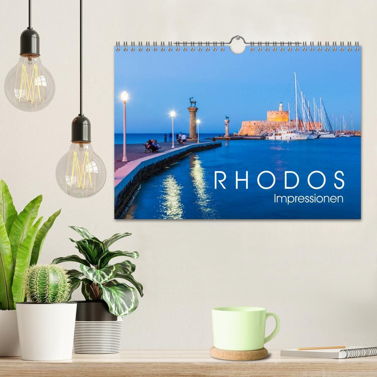 Bild: 9783435400737 | RHODOS Impressionen (Wandkalender 2025 DIN A4 quer), CALVENDO...