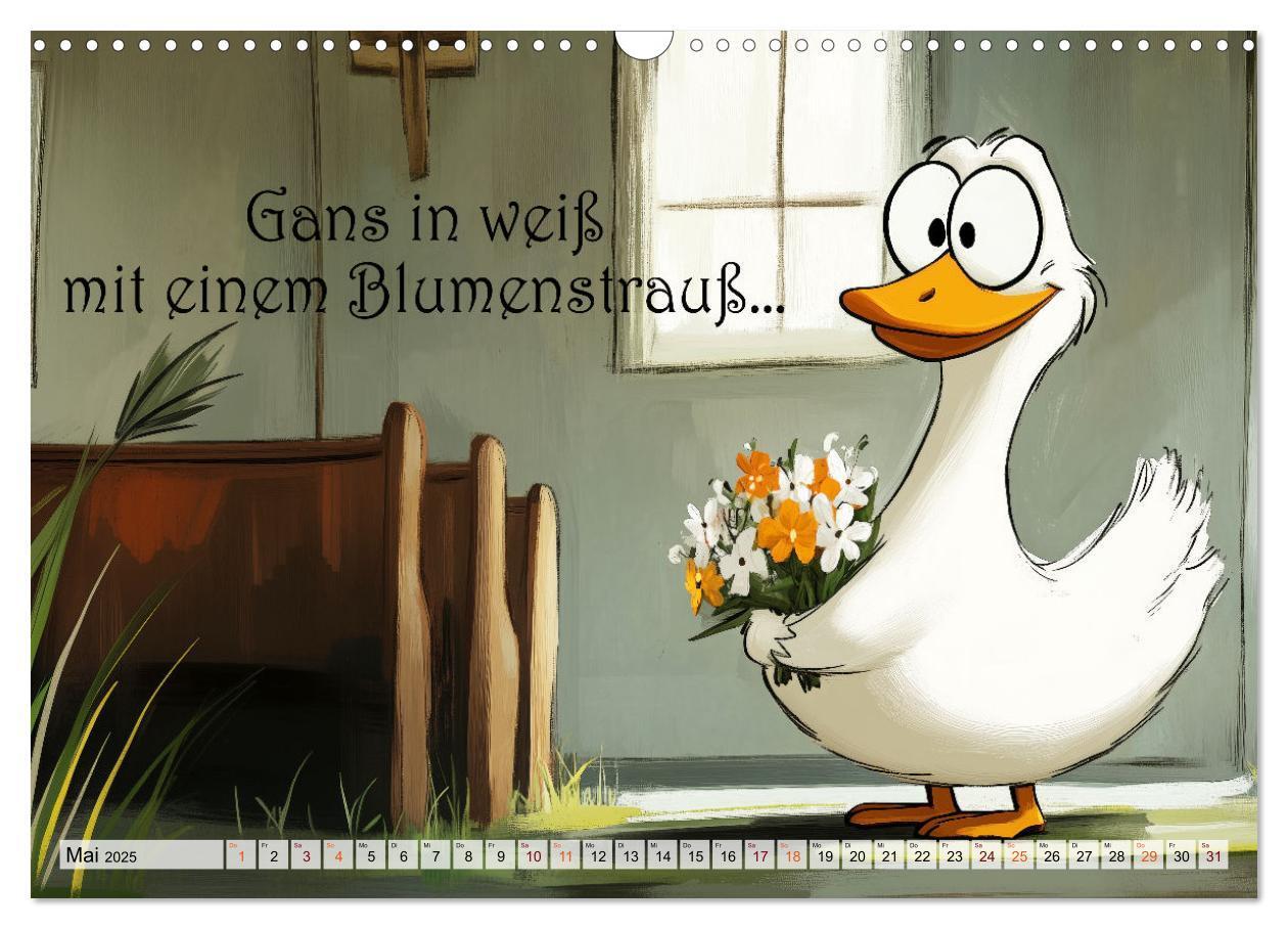 Bild: 9783457190029 | Gans coole Sprüche (Wandkalender 2025 DIN A3 quer), CALVENDO...