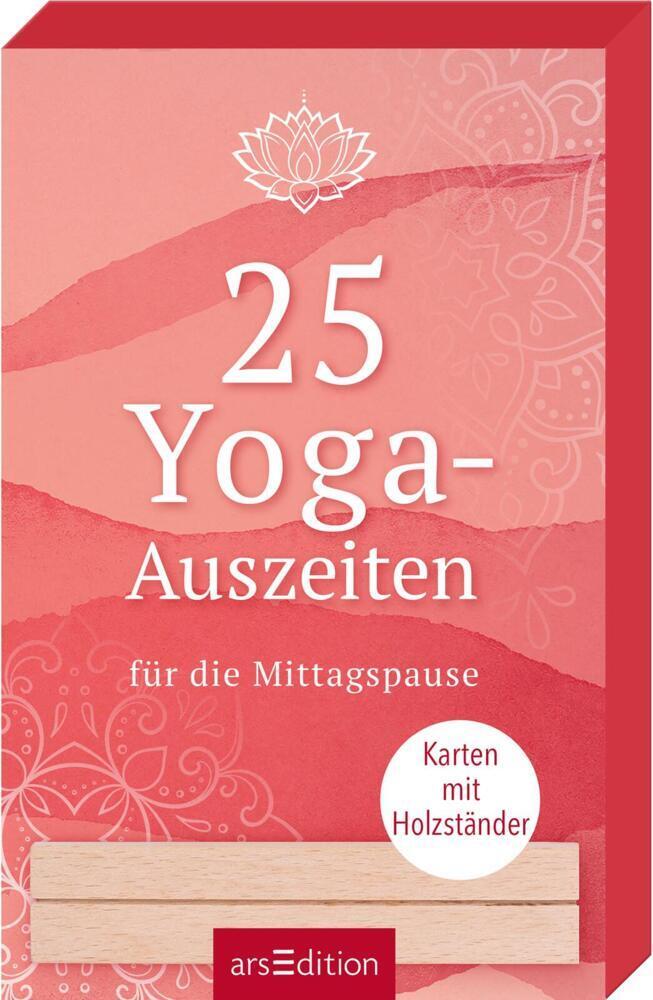 Cover: 4014489131618 | 25 Yoga-Auszeiten für die Mittagspause | Karten mit Holzständer | Box