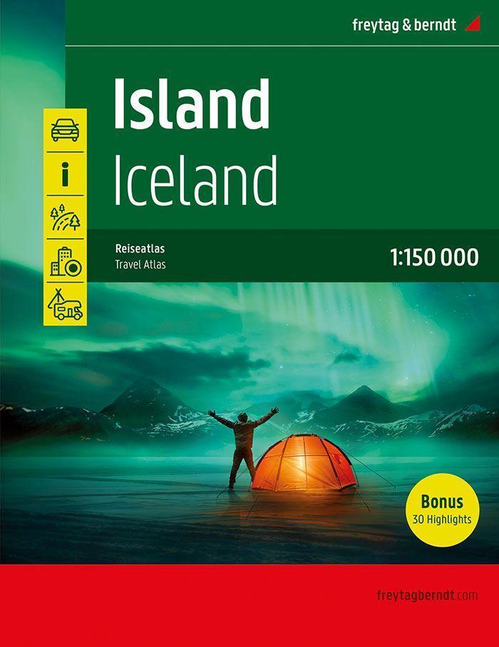 Cover: 9783707922301 | Island Reiseatlas, Autoatlas 1:150.000, Spiralbindung, freytag &amp;...