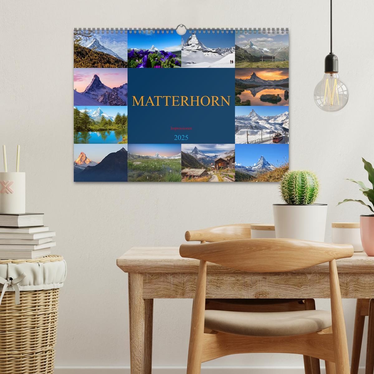 Bild: 9783383826337 | MATTERHORN Impressionen (Wandkalender 2025 DIN A3 quer), CALVENDO...