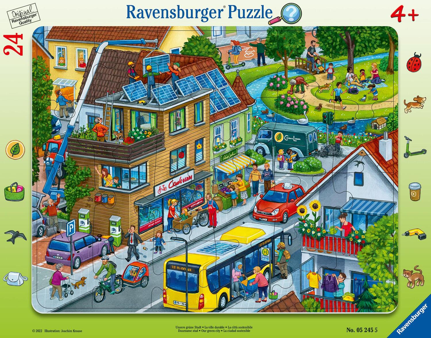 Cover: 4005556052455 | Ravensburger Kinderpuzzle - Unsere grüne Stadt - 24 Teile...