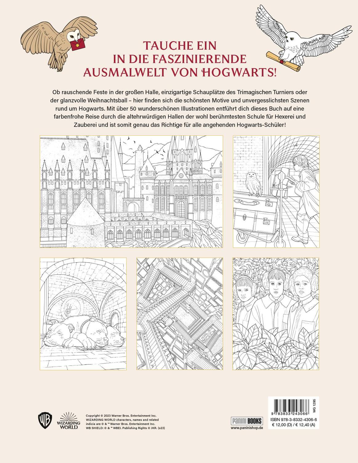 Rückseite: 9783833243066 | Aus den Filmen zu Harry Potter: Das offizielle Hogwarts-Malbuch | Buch