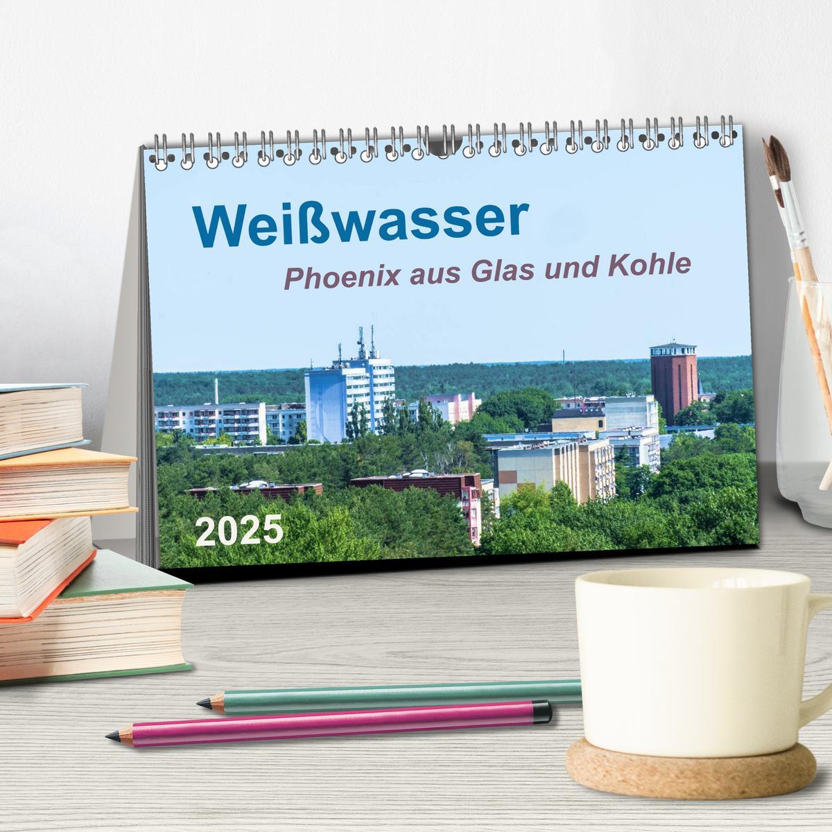 Bild: 9783457180754 | Weißwasser - Phoenix aus Glas und Kohle (Tischkalender 2025 DIN A5...