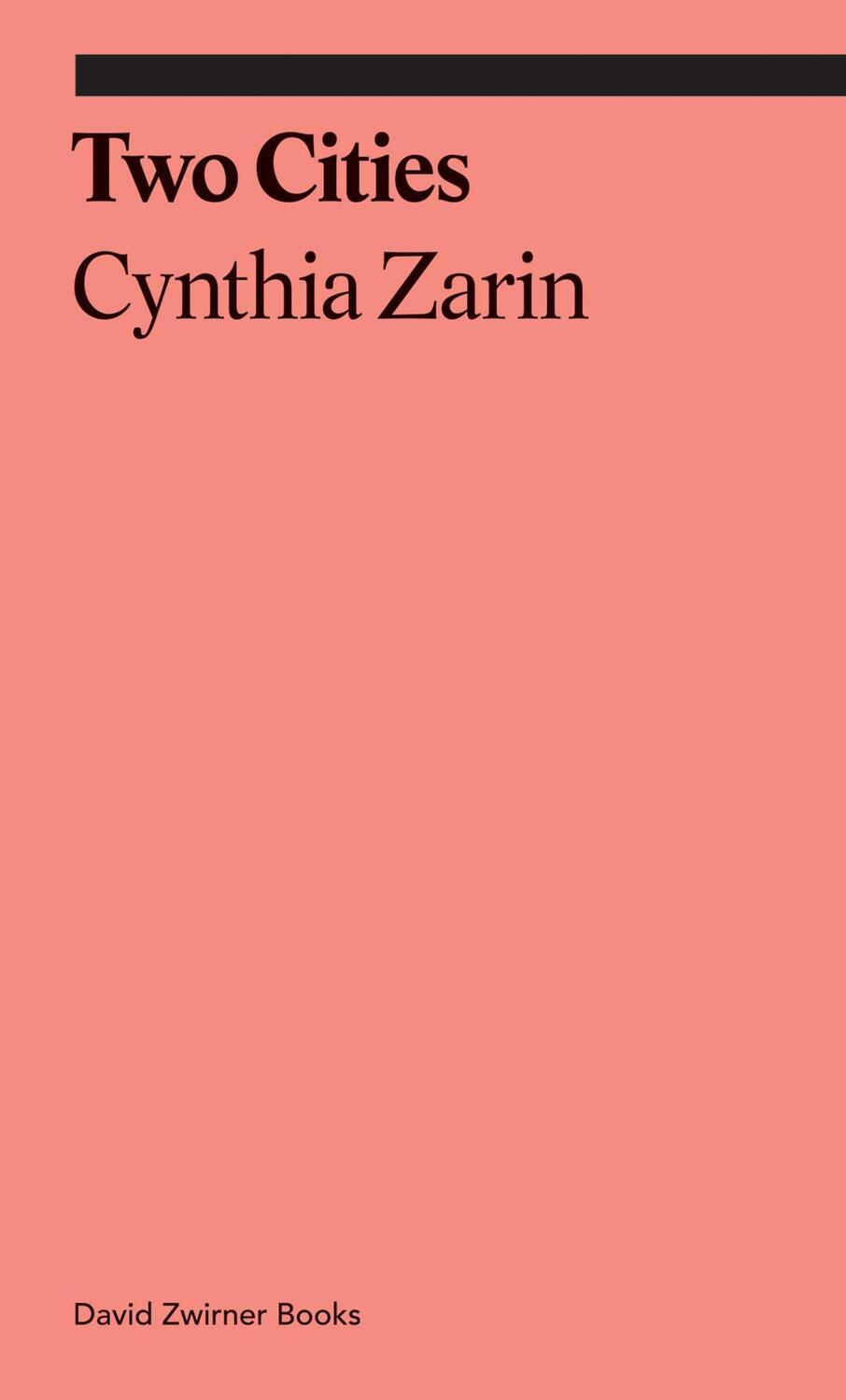 Cover: 9781644230312 | Two Cities | Cynthia Zarin | Taschenbuch | Ekphrasis | Englisch | 2020
