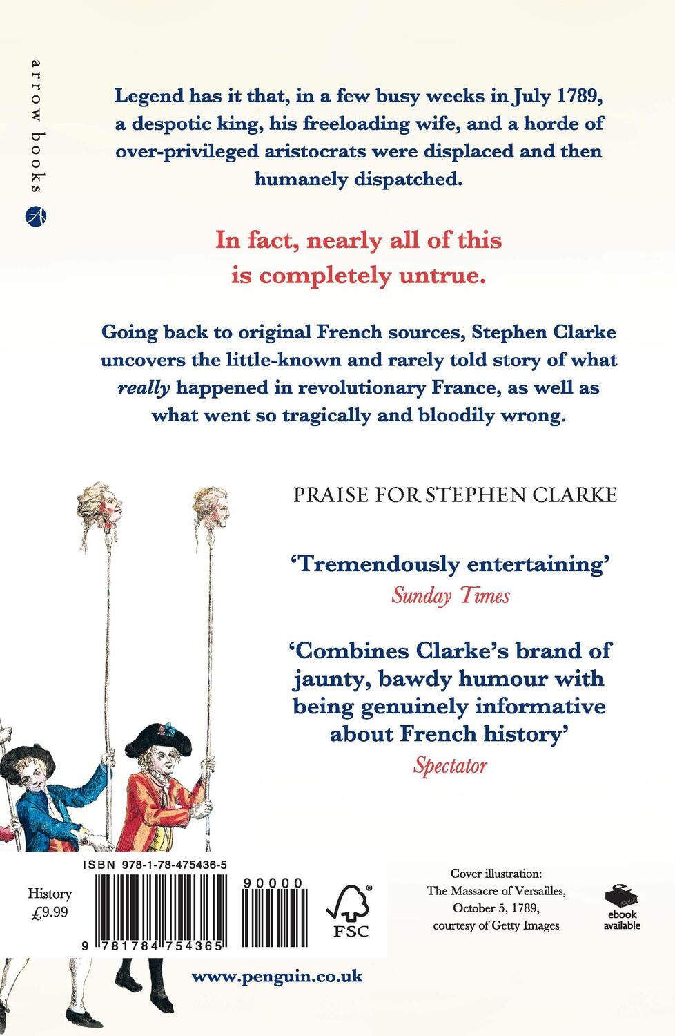 Rückseite: 9781784754365 | The French Revolution and What Went Wrong | Stephen Clarke | Buch