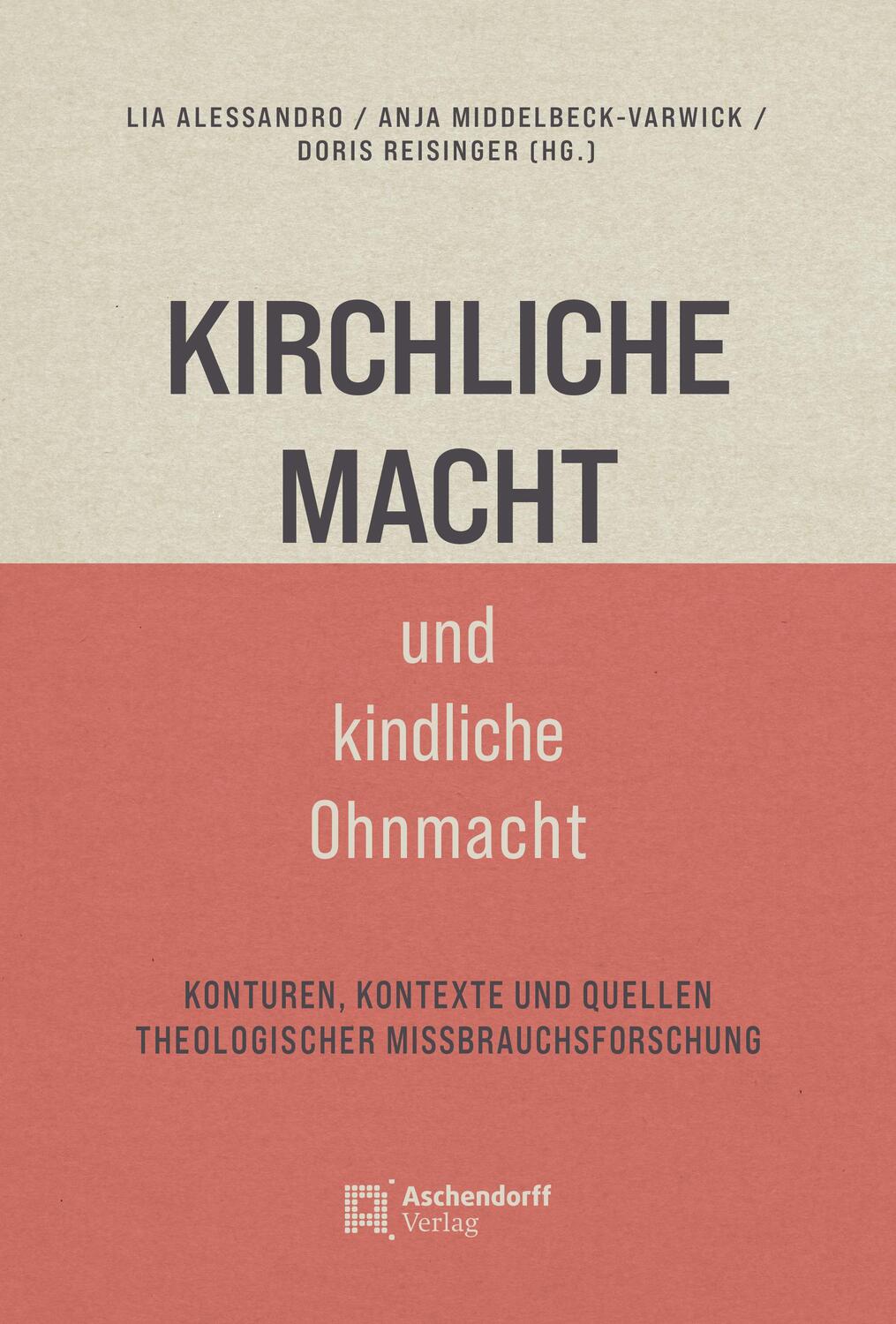 Cover: 9783402249505 | Kirchliche Macht und kindliche Ohnmacht | Middelbeck-Varwick (u. a.)