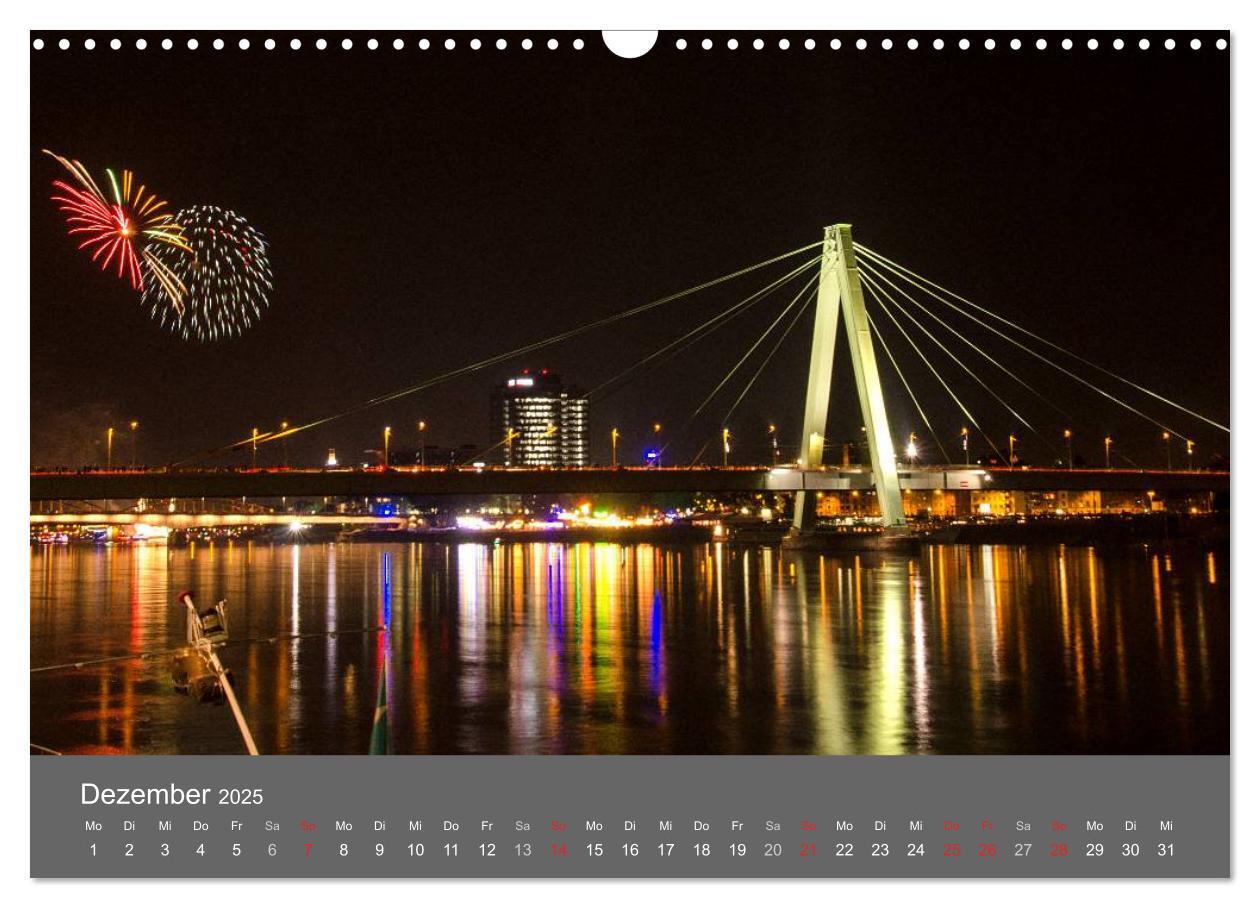 Bild: 9783435689521 | KÖLN BEI NACHT (Wandkalender 2025 DIN A3 quer), CALVENDO...