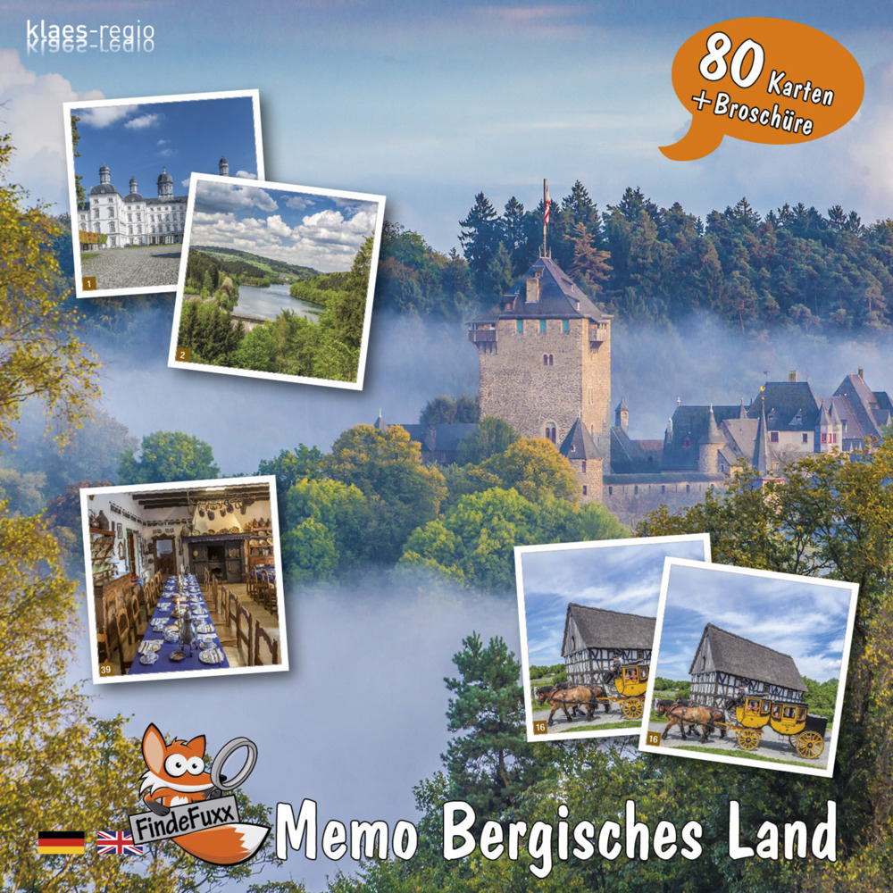 Cover: 4260620442468 | FindeFuxx Memo Bergisches Land, m. 1 Buch | Holger Klaes | Deutsch