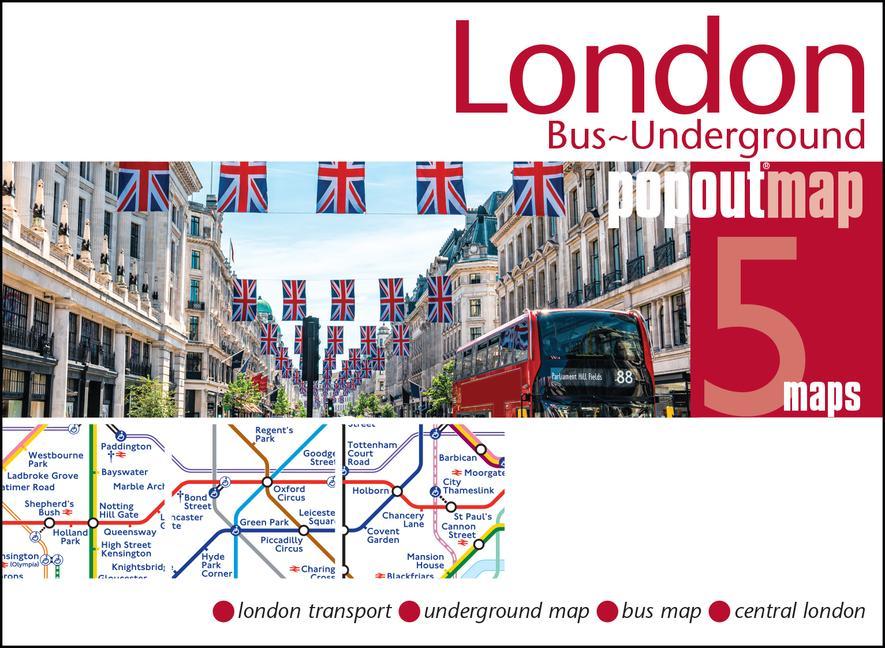 Cover: 9781914515491 | London Bus Underground Doubl | PopOut Stadtplan | (Land-)Karte | 2023