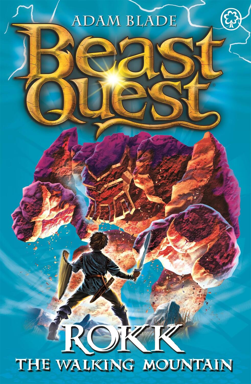 Cover: 9781408304396 | Beast Quest: Rokk The Walking Mountain | Series 5 Book 3 | Adam Blade