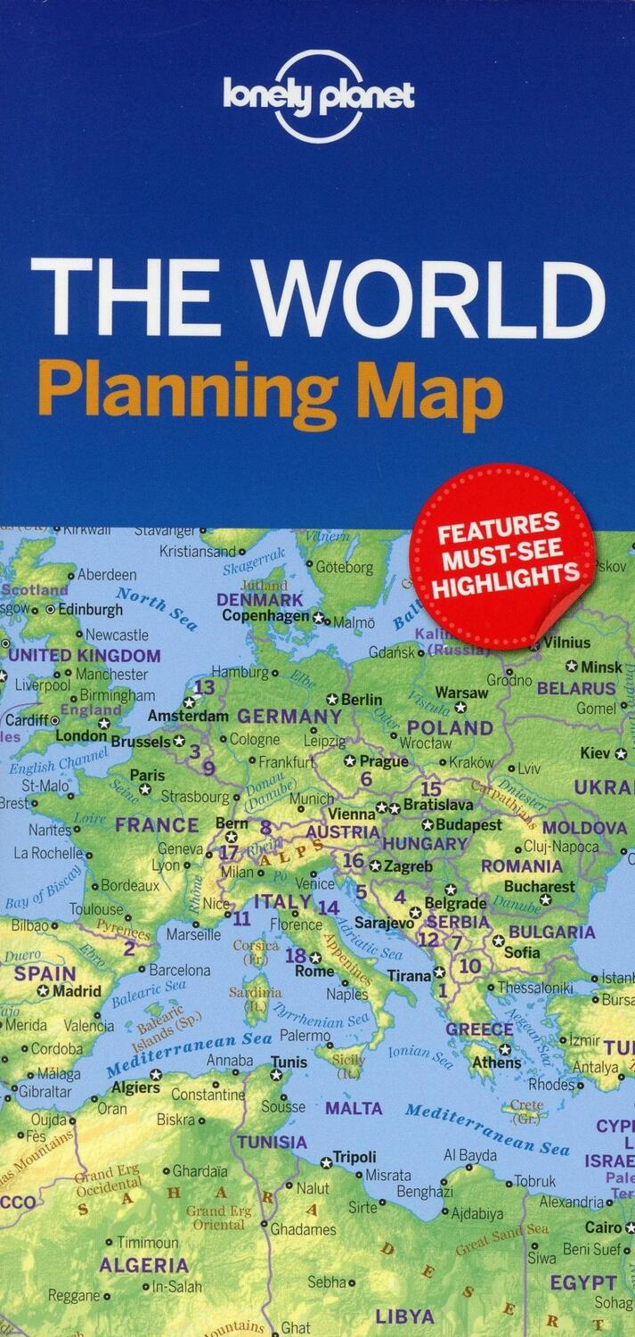 Cover: 9781786579119 | Lonely Planet The World Planning Map | Lonely Planet | (Land-)Karte
