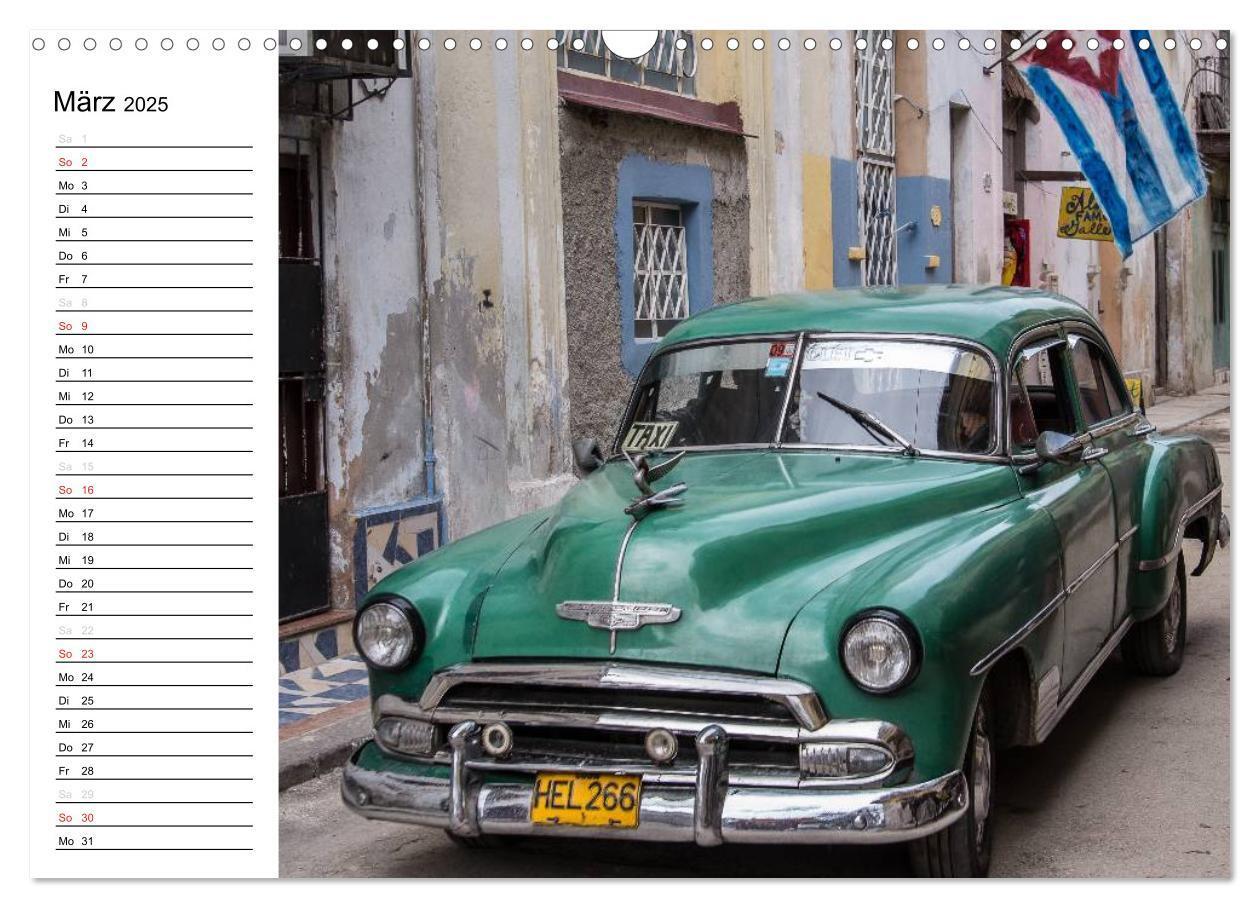 Bild: 9783435535538 | Cars on Cuba (Wandkalender 2025 DIN A3 quer), CALVENDO Monatskalender