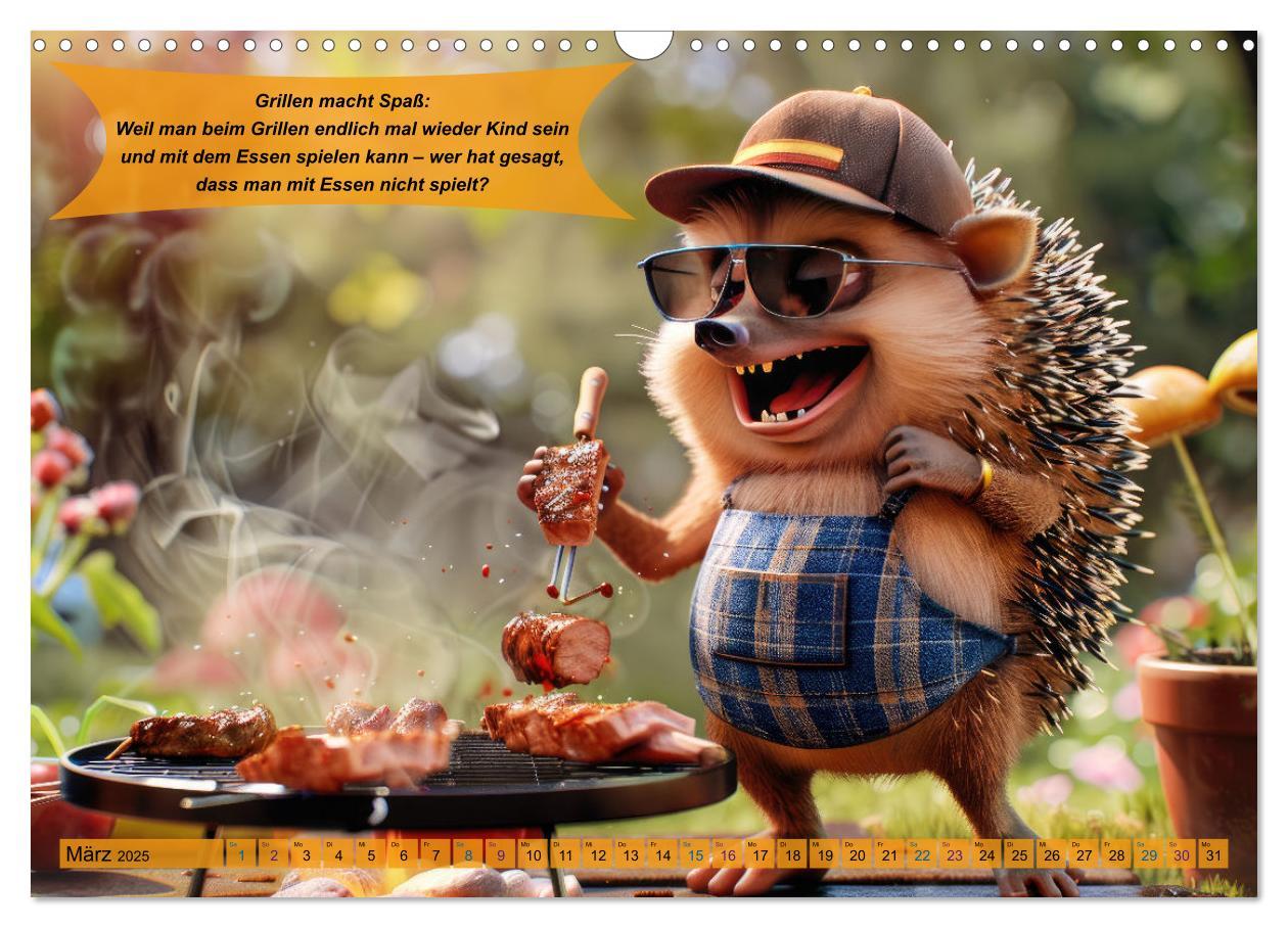 Bild: 9783457168288 | Tierisch lustige Grillmeister (Wandkalender 2025 DIN A3 quer),...